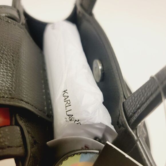 Karl Lagerfield Colorblock Top Handle Crossbody Multi Colored Bag NWT - Picture 6 of 10